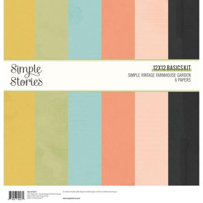 Simple Stories Simple Vintage Farmhouse Garden Cardstock - Basics Kit